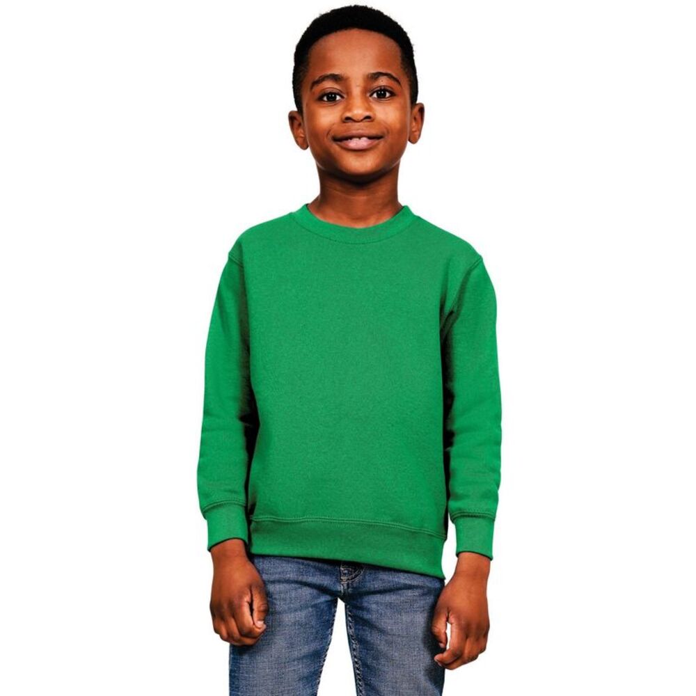 Casual Classics Childrens/Kids Blended Ringspun Cotton Sweatshirt / Kelly Green